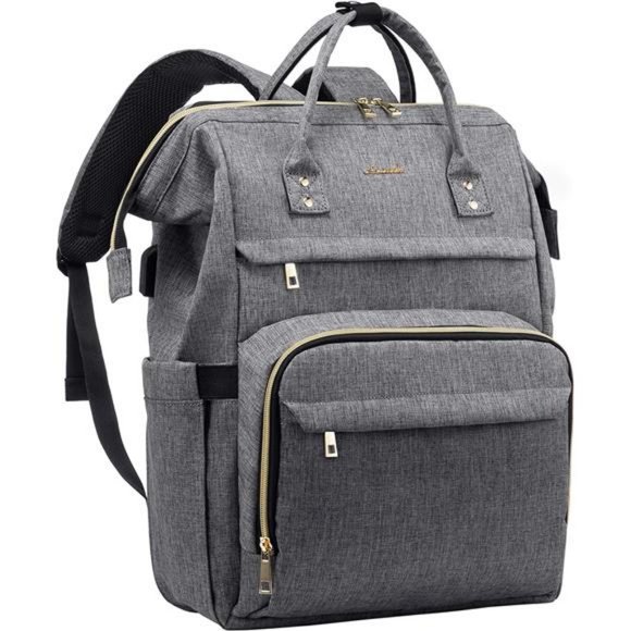 Laptop Backpack for Women Fashion Travel Bags Business Computer Bag, Grey main image 6